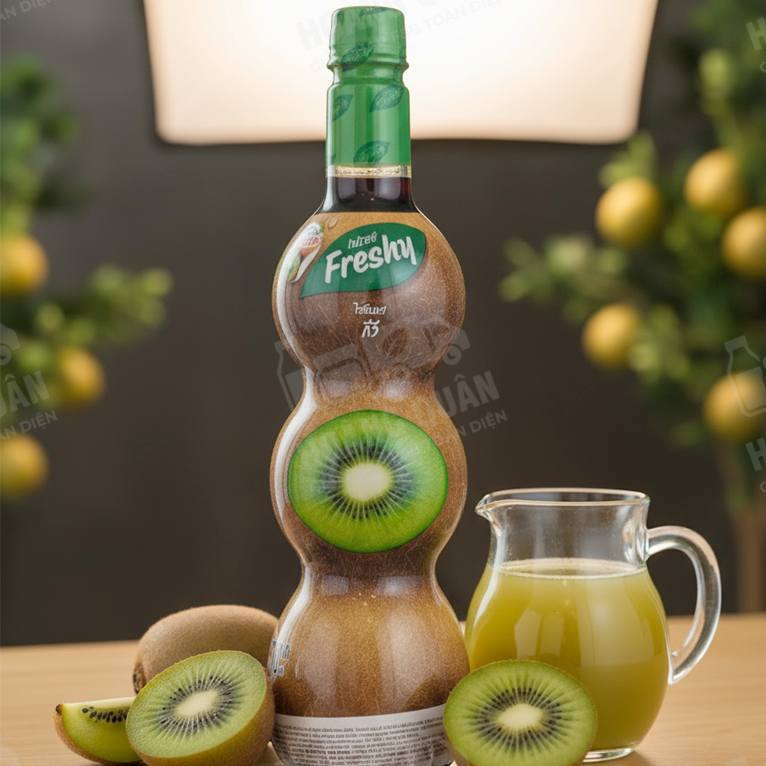 Freshy Syrup Kiwi 710ml ứng dụng nhiều trong ngành pha chế
