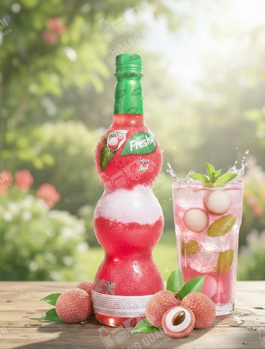 Freshy- Syrup Vải- 710ml (12chai/ thùng) - Ảnh 2