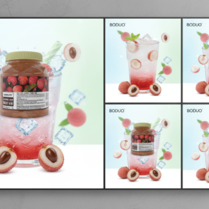 Boduo- Mứt Vải- 1kg(12 hộp/thùng)