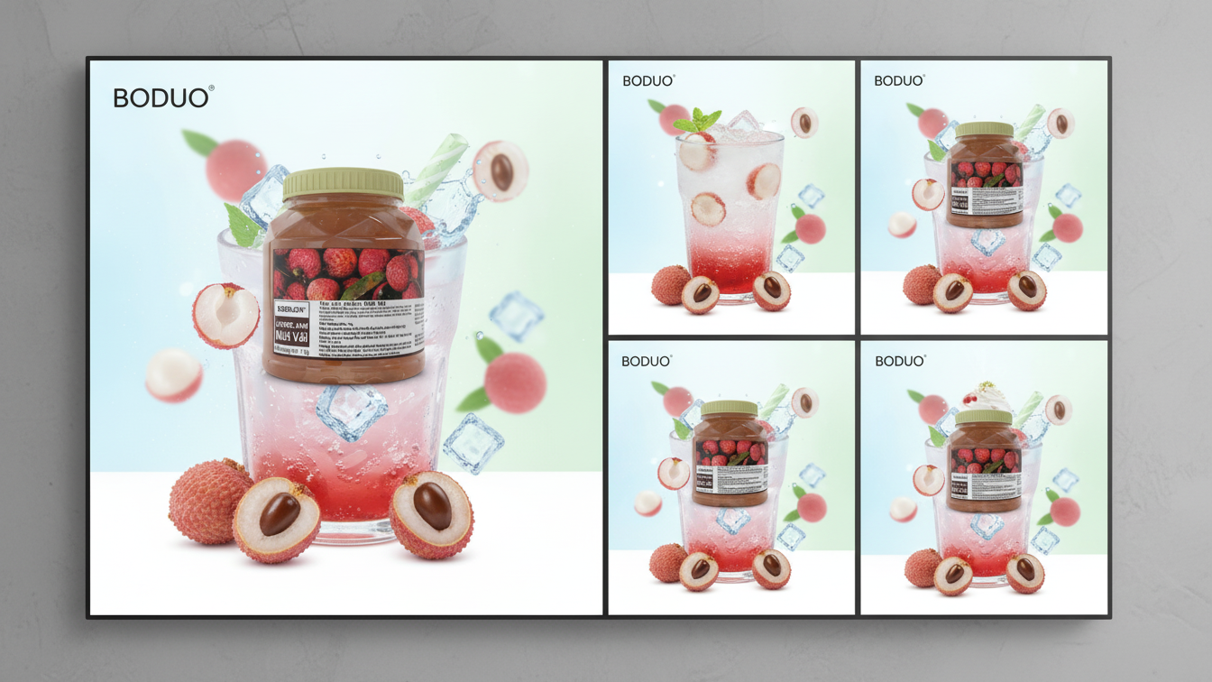 Boduo- Mứt Vải- 1kg(12 hộp/thùng)