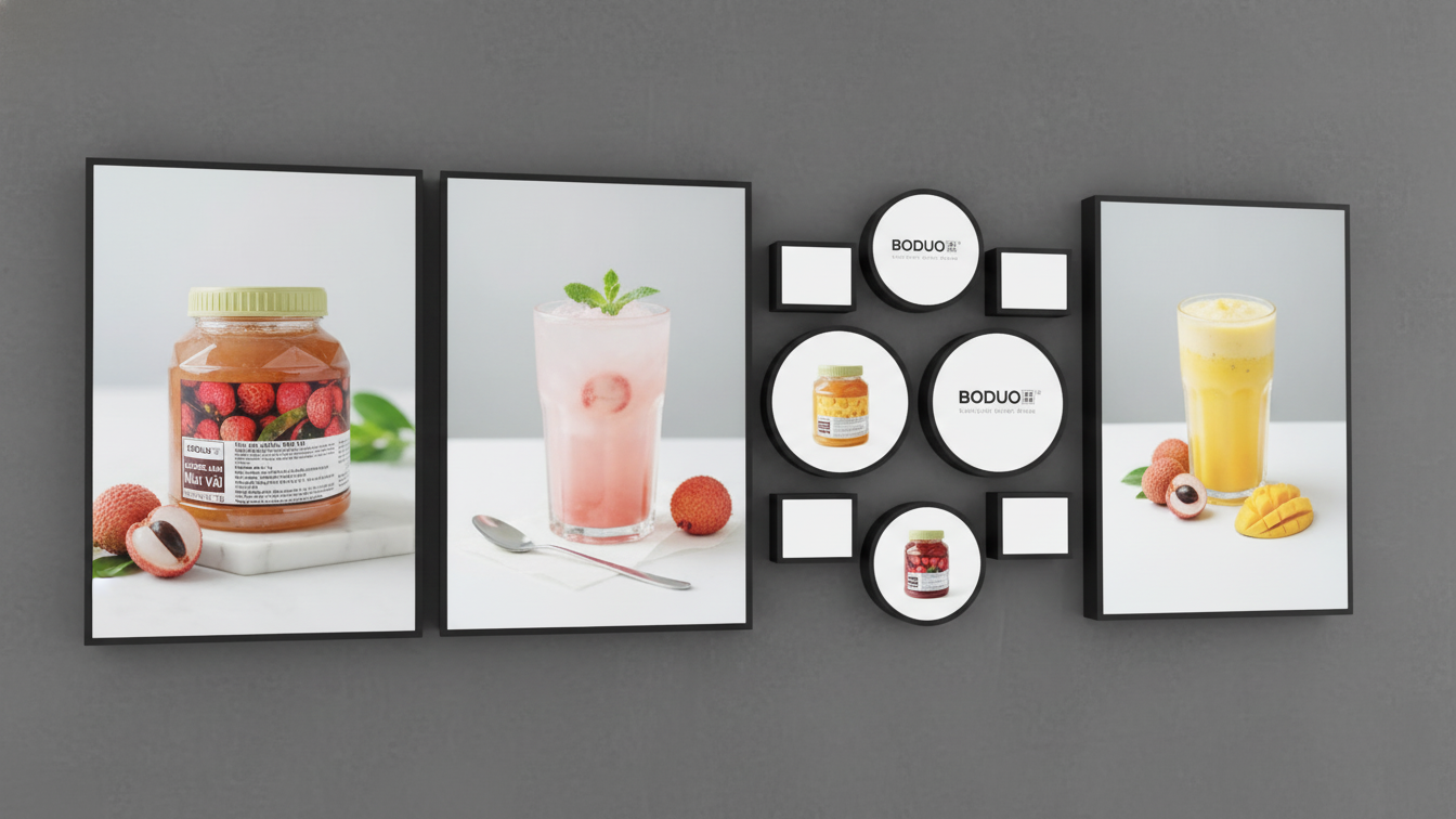 Boduo- Mứt Vải- 1kg(12 hộp/thùng)