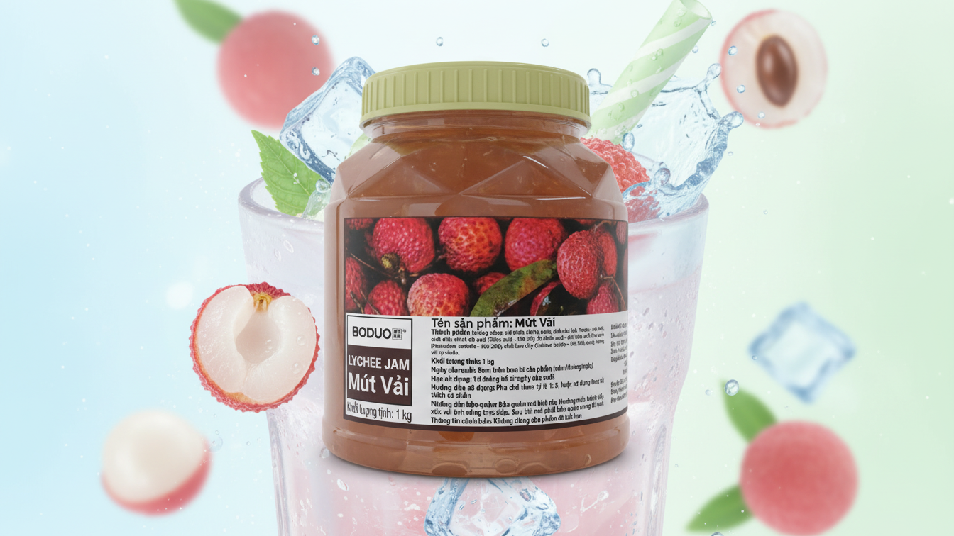 Boduo- Mứt Vải- 1kg(12 hộp/thùng)