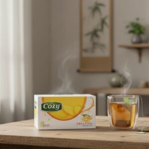 Trà túi lọc Cozy vị Gừng (40gr)(30 góithùng) (1)