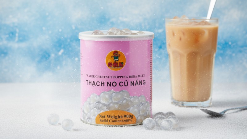 Hạt nổ củ năng ánh hồng ừng dụng rộng rãi trong ngành pha chế