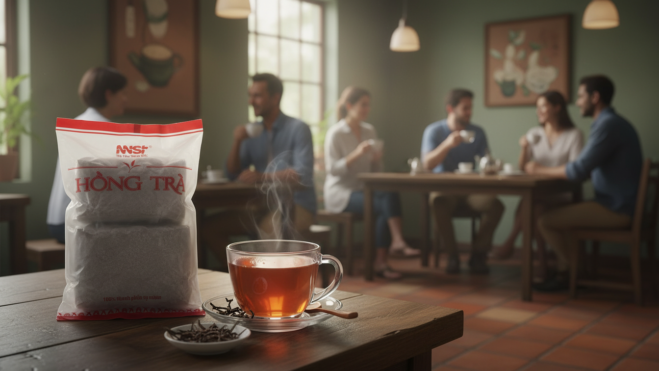 Trà túi lọc phù hợp mô hình cần sự nhanh gọn & ổn định.