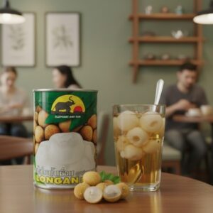 Nhãn ngâm giúp quán chủ động menu & chi phí.