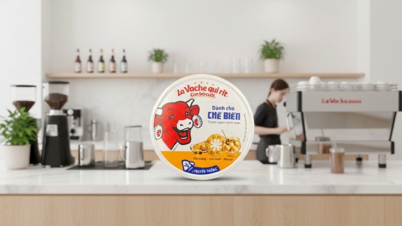 Phô mai con bò cười hộp vàng