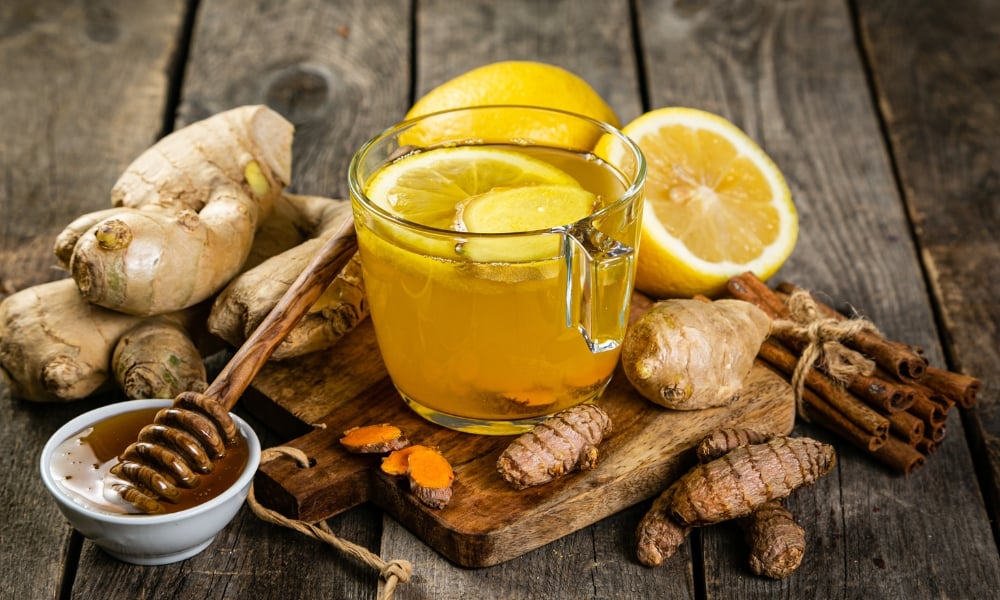 Cách pha trà gừng mật ong