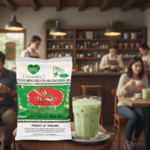 Trà thái Xanh con heo vàng