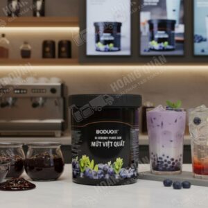 Sốt Boduo Việt Quất 1.36 KG Hũ Đen
