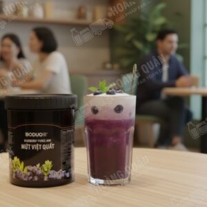 Sốt Boduo Việt Quất 1.36 KG Hũ Đen