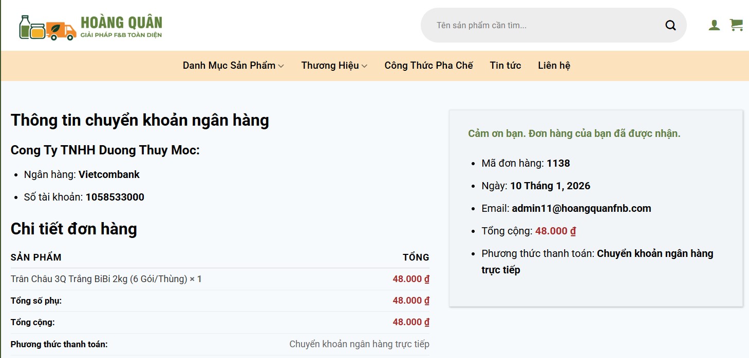 Chính sách thanh toán