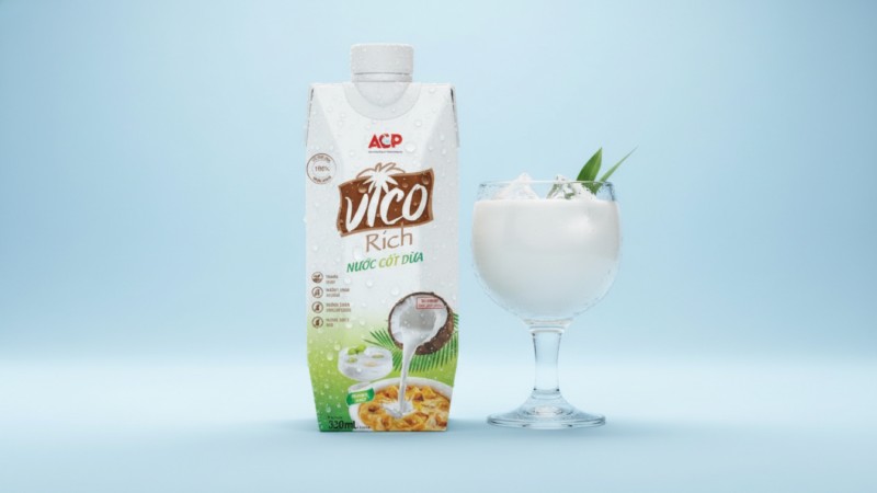 Sản phẩm được đóng hộp tiện lợi 330ml, quy cách 12 hộp/thùng, dễ bảo quản, dễ kiểm soát cost và phù hợp cho cả quán nhỏ lẫn quán quy mô lớn.