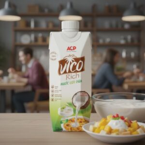 Alternative view of Vico Rich – Cốt Dừa 330ml – Thùng 12 Hộp