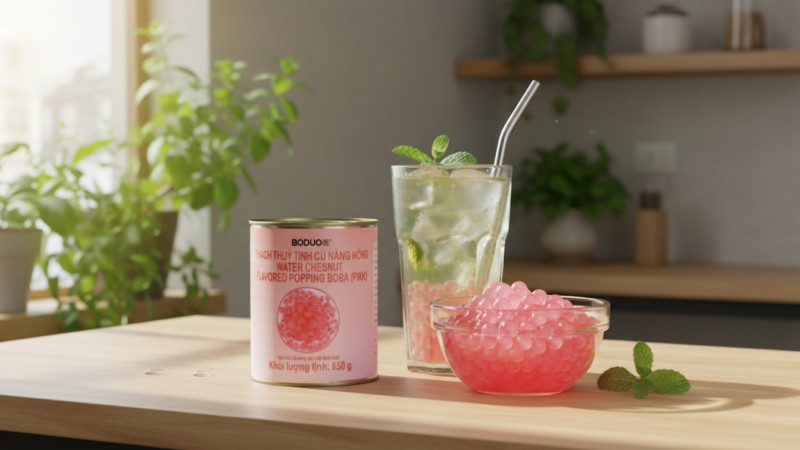 Hạt nổ củ năng Hồng Boduo