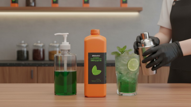 Siro Boduo Bạc Hà 2L