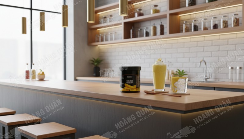 Sốt Boduo Chuối 1.36 KG Hủ Đen