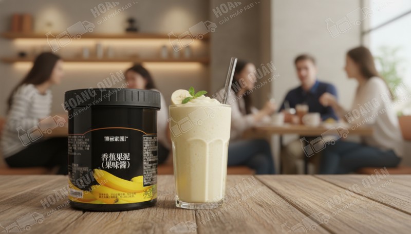 Sốt Boduo Chuối 1.36 KG Hủ Đen