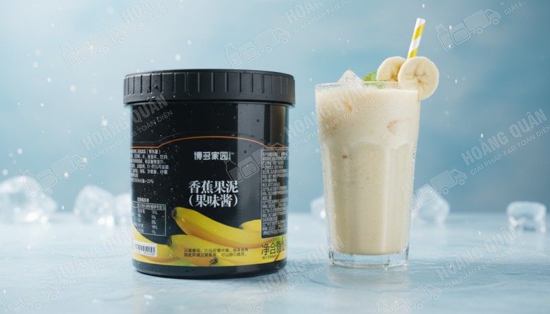 Sốt Boduo Chuối 1.36 KG Hủ Đen