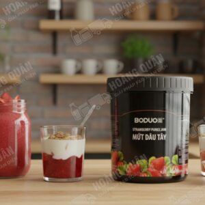 Sốt boduo Dâu 1.36 kg hũ đen
