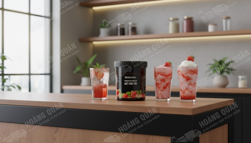 Sốt boduo Dâu 1.36 kg hũ đen