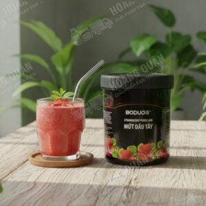 Sốt boduo Dâu 1.36 kg hũ đen