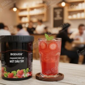 Sốt boduo Dâu 1.36 kg hũ đen