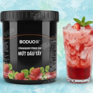 Sốt boduo Dâu 1.36 kg hũ đen