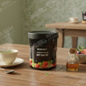 Sốt boduo Dâu 1.36 kg hũ đen
