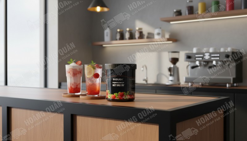 Sốt boduo Dâu 1.36 kg hũ đen