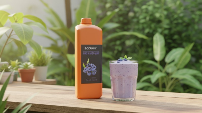 Syrup Vị Việt Quất 2l Boduo