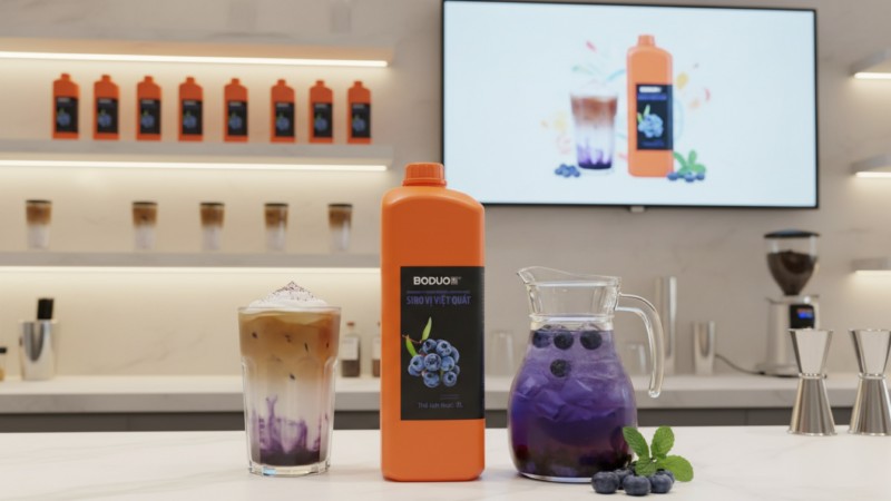 Syrup Vị Việt Quất 2l Boduo