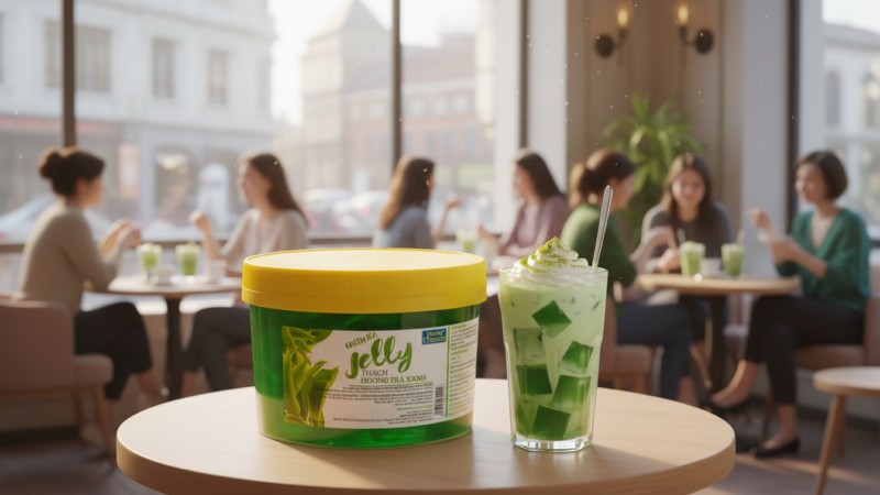 Thạch trà xanh Hùng Chương