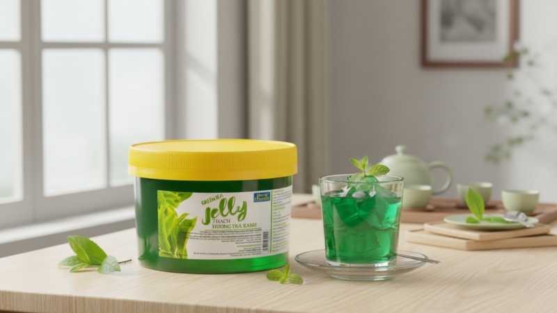 Thạch trà xanh Hùng Chương