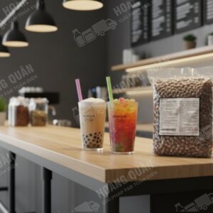 Boduo- Trân Châu Nấu vị Caramel- (1kg)( 20 túi/thùng)