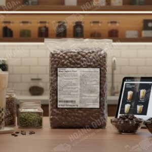 Boduo- Trân Châu Nấu vị Caramel- (1kg)( 20 túi/thùng)