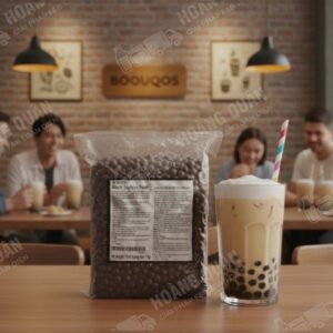 Boduo- Trân Châu Nấu vị Caramel- (1kg)( 20 túi/thùng)