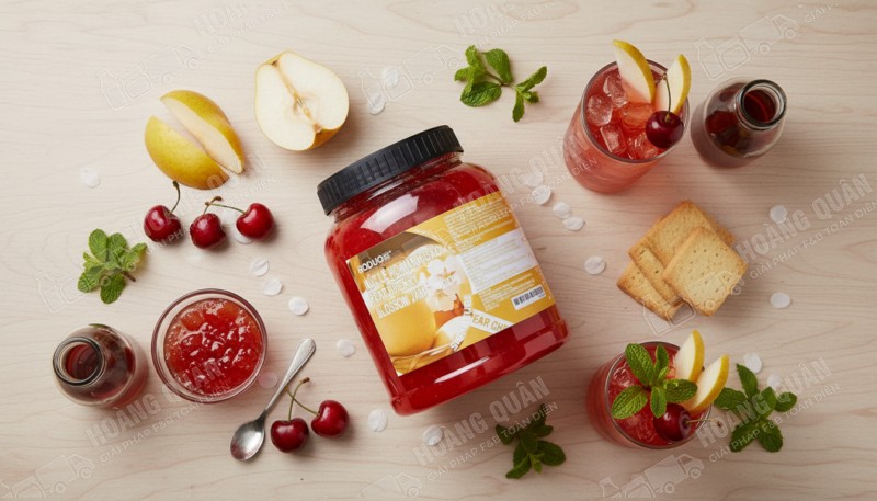Boduo Mứt lê hoa anh đào Pear Cherry Blossom Jam