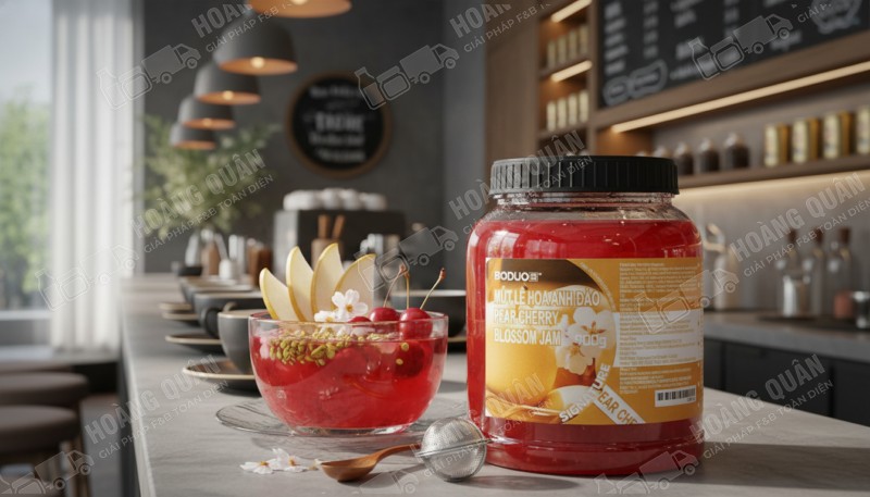 Boduo Mứt lê hoa anh đào Pear Cherry Blossom Jam