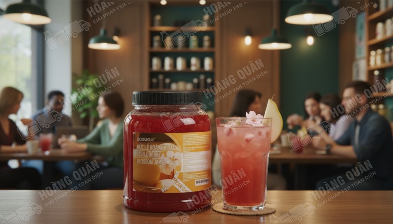 Boduo Mứt lê hoa anh đào Pear Cherry Blossom Jam