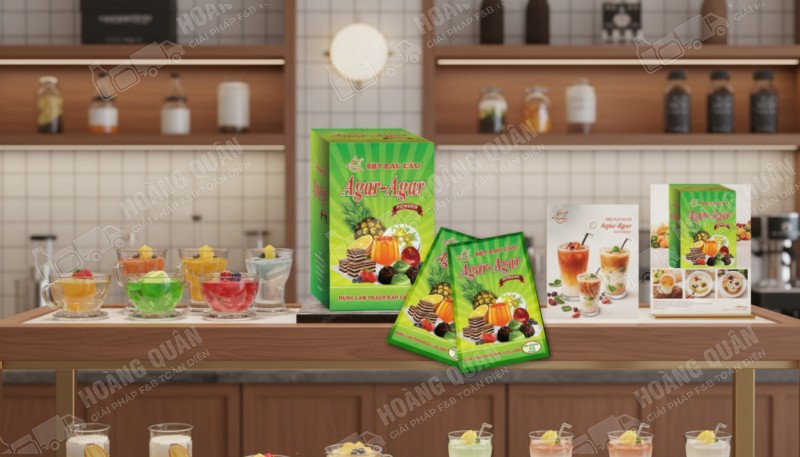 Bột rau câu giòn hoàng yến