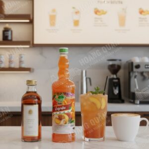 Golden Farm- Sinh Tố Đào - 1L(12 chai/thùng)