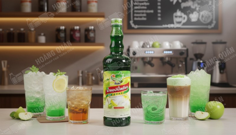 Dingfong Syrup Thái Vị Táo Xanh