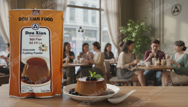Douxian bột pudding vi chocolate