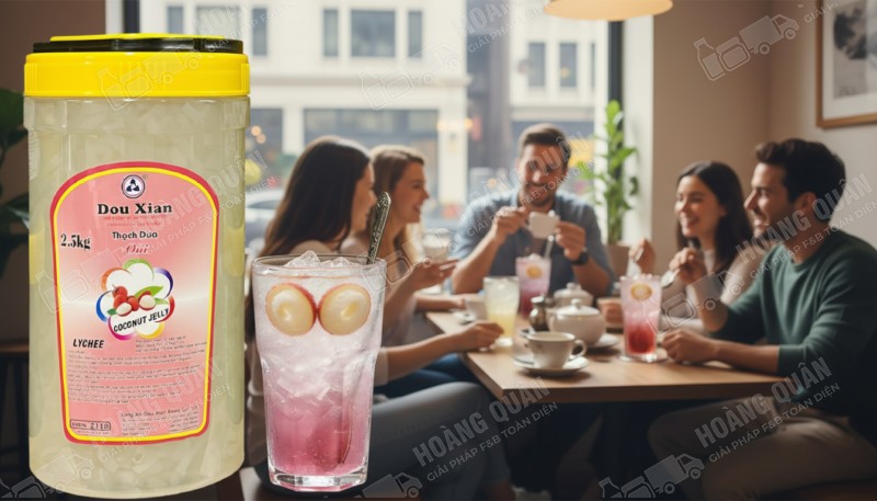 Thạch dừa vị Vải Douxian