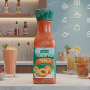 Golden Farm- Sinh Tố Đào - 1L(12 chai/thùng)