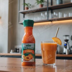 Golden Farm- Sinh Tố Đào - 1L(12 chai/thùng)