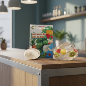 Bột rau câu con cá dẻo