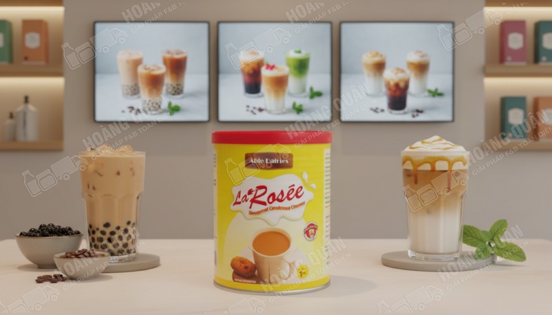 La Rosée – Sữa đặc có đường nắp khui