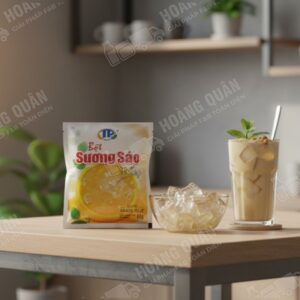 Grass jelly and refreshing drink